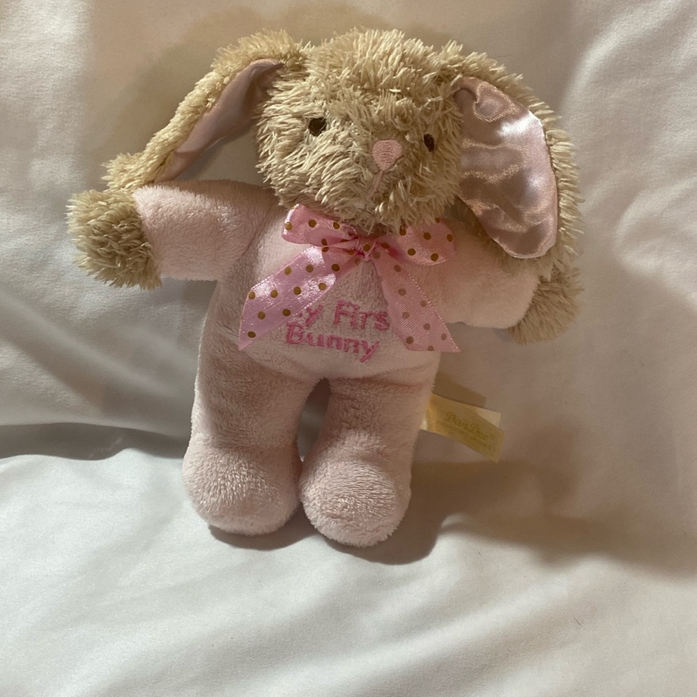 Dan Dee Pink My First Bunny Satin Ears Easter